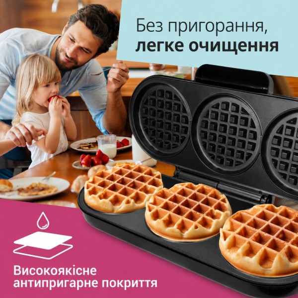 Фото - Вафельниця ADE KA2304 Black